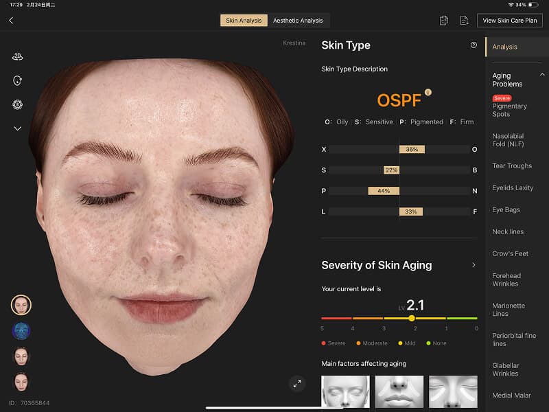 Comprehensive Skin Analysis