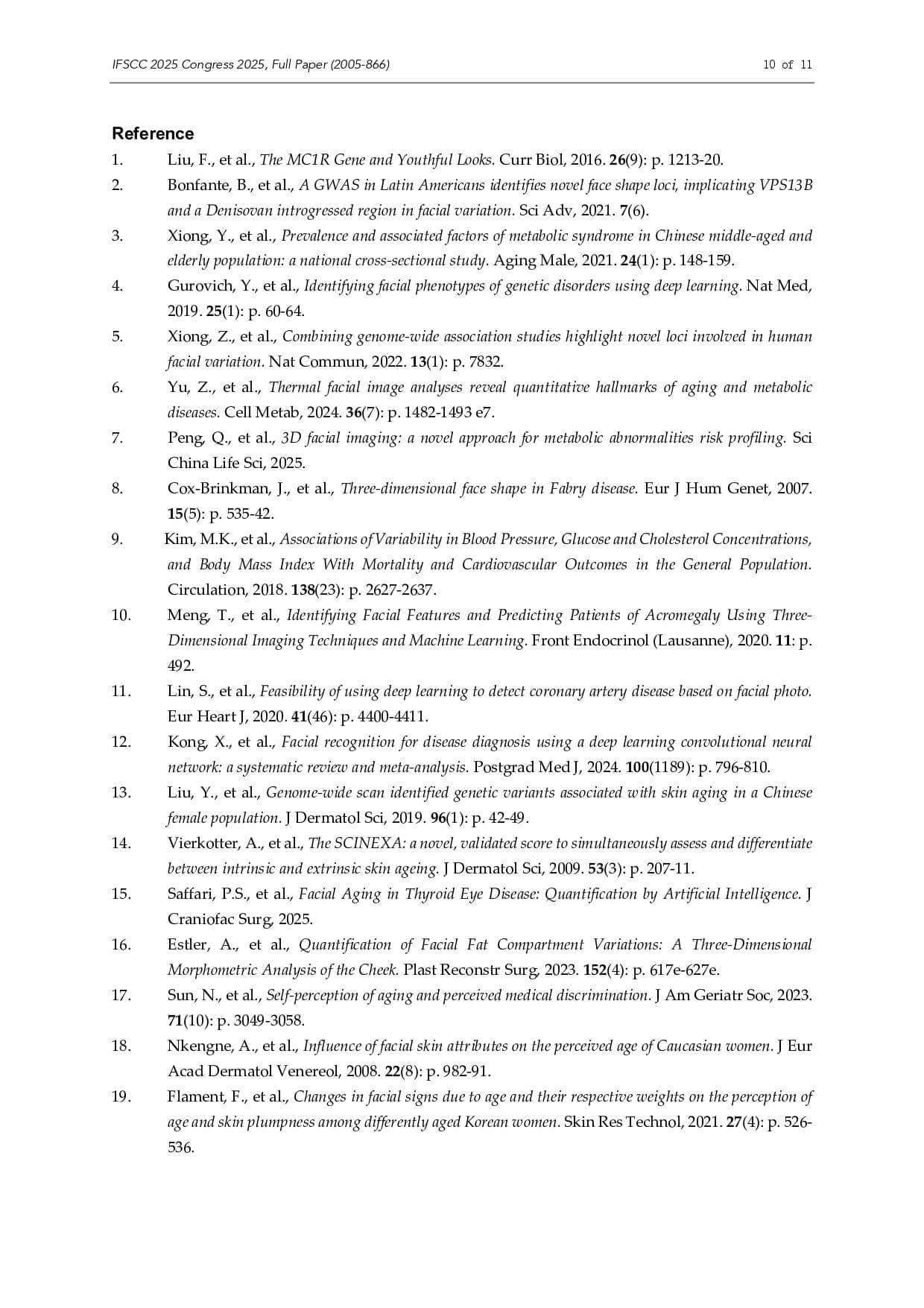 Deep Learning Analysis of Perceived Facial Aging and Influential Features Across Evaluator Groups - Page 10